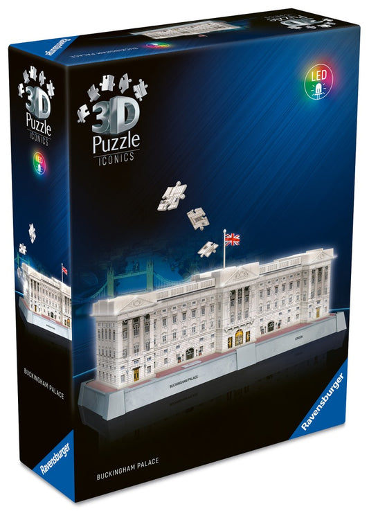 Puzzle 3D Iconics: Buckinghamský palác Noční edice