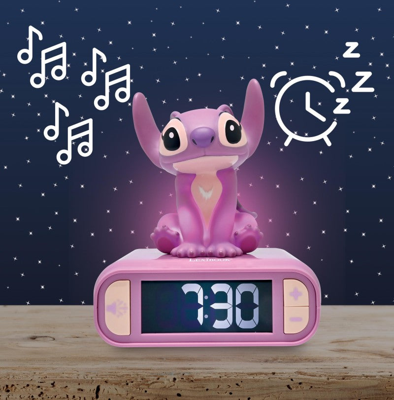 Lexibook budík Stitch Angel se svítící figurkou