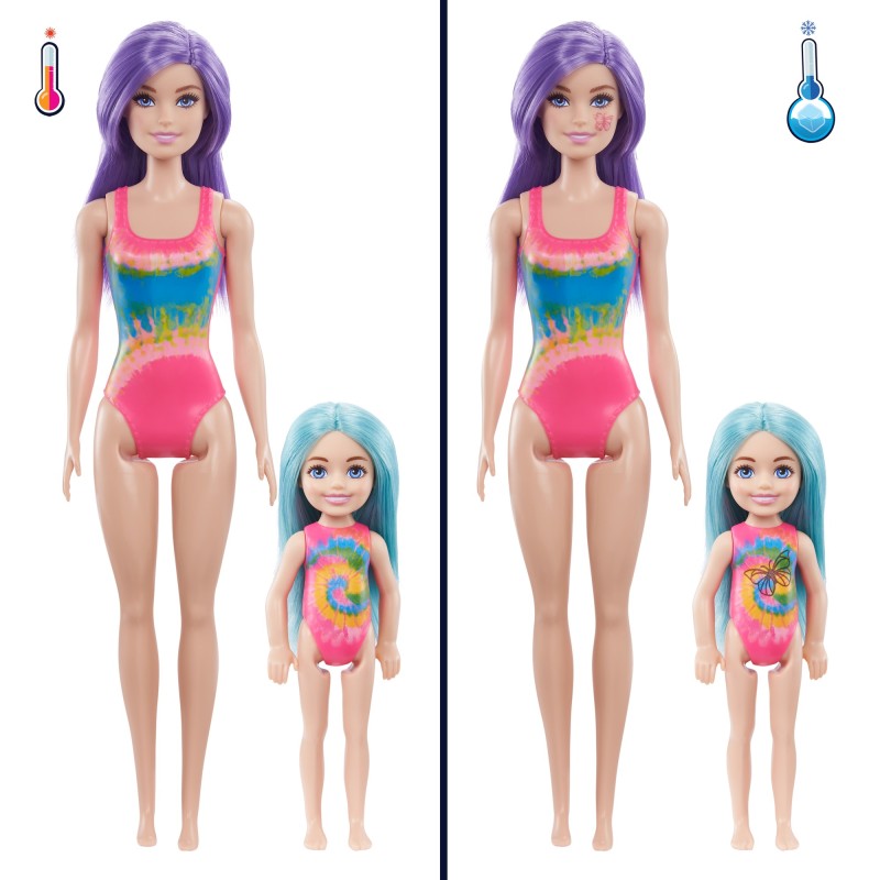 Barbie color reveal neonová batika dárkový set