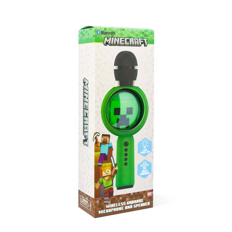 Mikrofon karaoke Minecraft PopSing LED