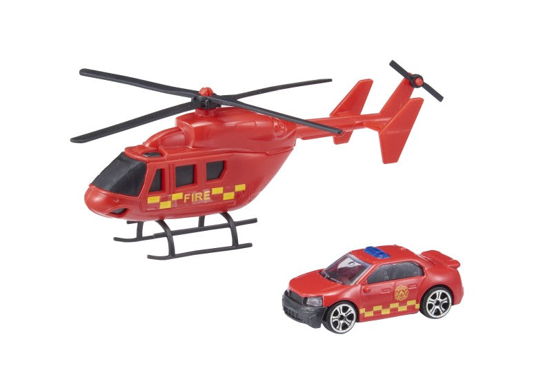 Teamsterz helikoptéra a autíčko záchranáři