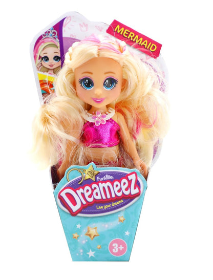 Dreameez mini mořská panna v kornoutku světle narůžovělé vlasy