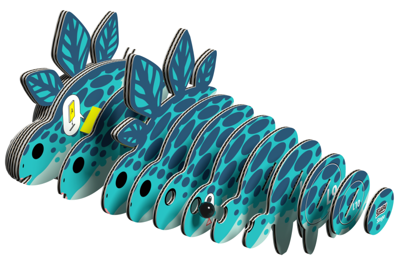 EUGY Stegosaurus 3D kartonová skládačka