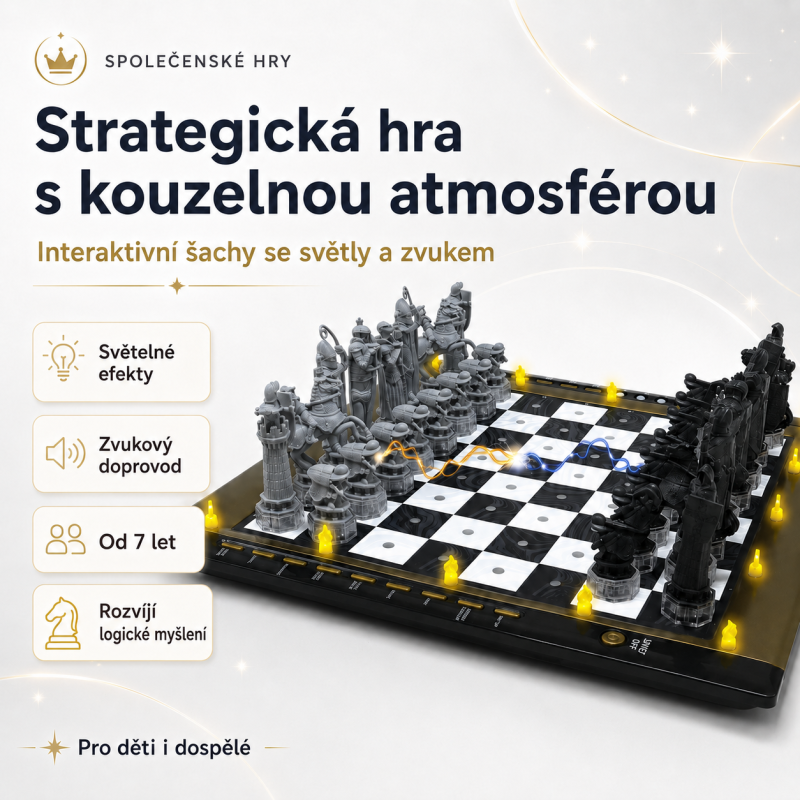 Lexibook elektronická šachová hra Harry Potter se světelnými efekty