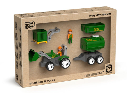 MultiGO ECO Farm set - figurky Igráčků farmářů s traktorem