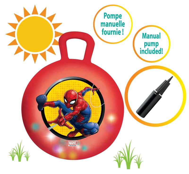 Lexibook skákací míč se světelnými efekty Spiderman