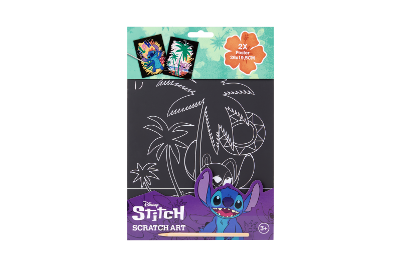 Vyškrabávací obrázky Stitch 2ks