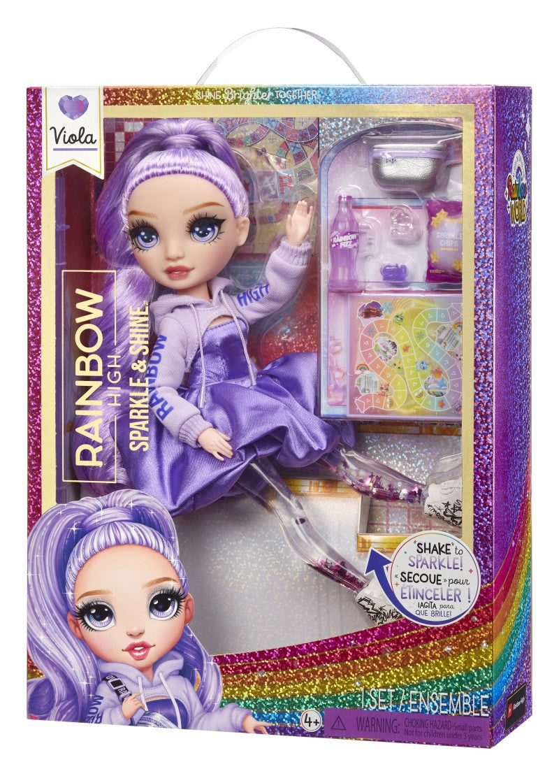Rainbow High Sparkle & Shine Fashion panenka - Viola