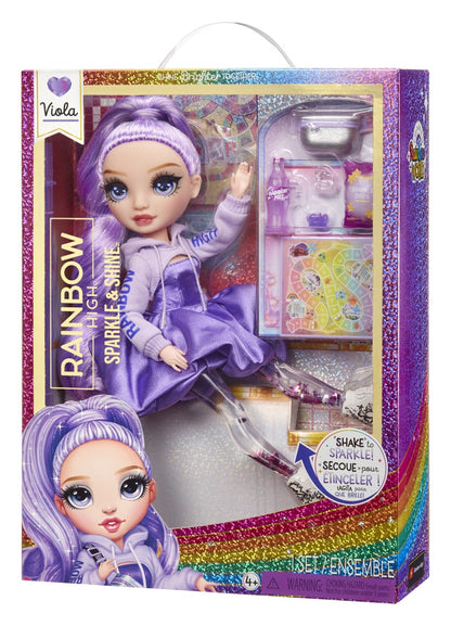 Rainbow High Sparkle & Shine Fashion panenka - Viola