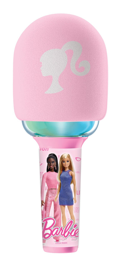 Lexibook svítící bezdrátový karaoke mikrofon Barbie