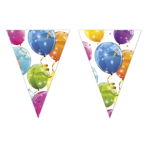 Banner vlaječkový Balónky 1ks