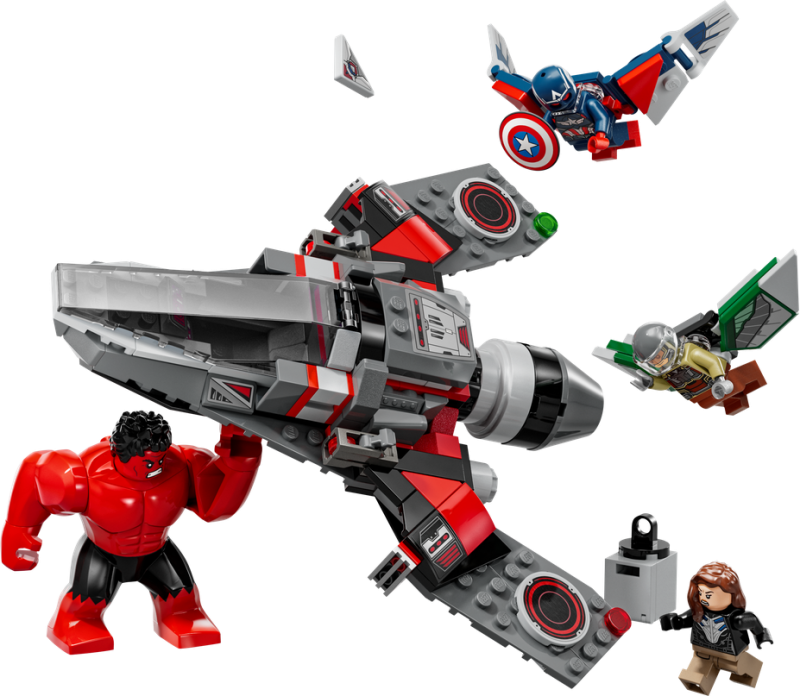 LEGO® Marvel 76292 Souboj: Kapitán Amerika vs. Red Hulk