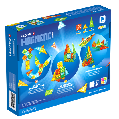 Geomag Magnetic Tiles 16 dílků