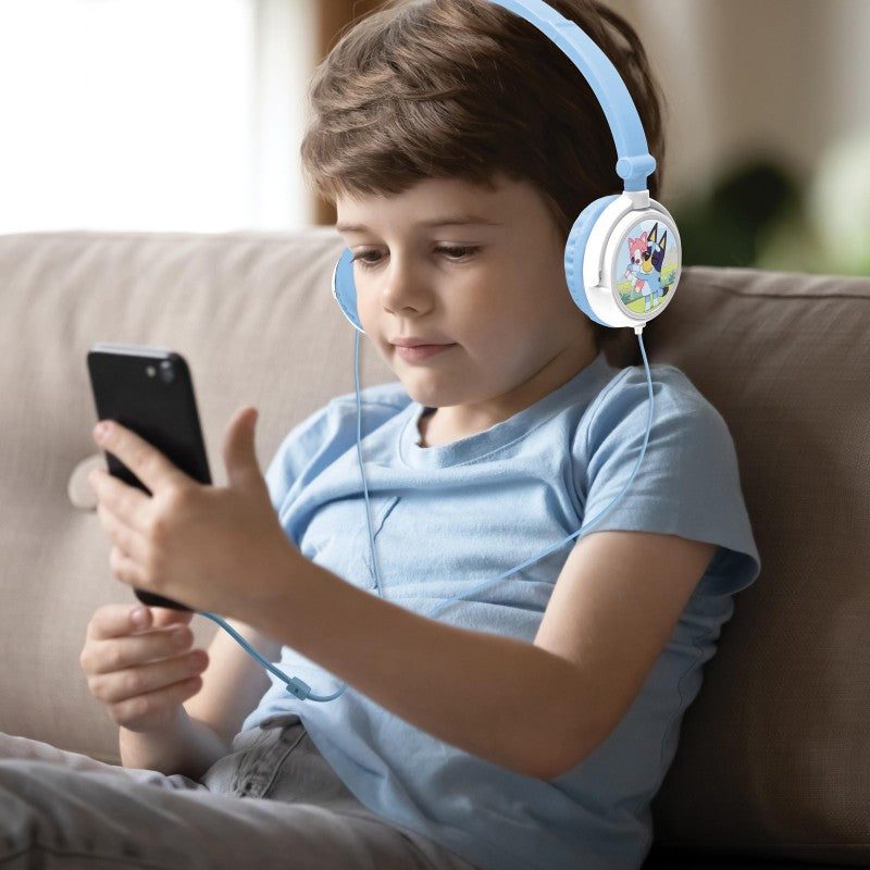 Lexibook skládací drátová sluchátka Bluey s limitem hlasitosti