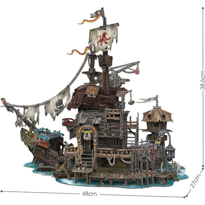 Puzzle 3D 218 dílků Pirátská loď