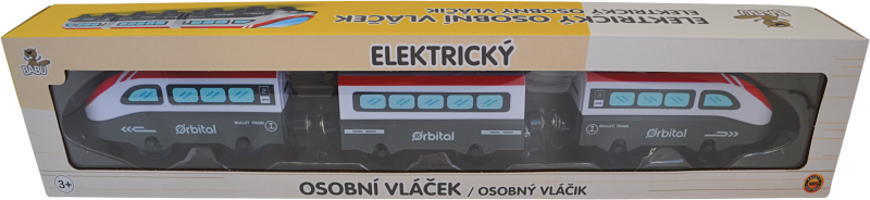 BABU vláčky - Elektrický osobní vláček - set 3 ks