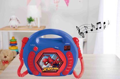 Lexibook CD přehrávač Spiderman se 2 mikrofony