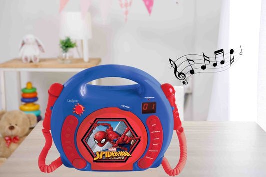 Lexibook CD přehrávač Spiderman se 2 mikrofony