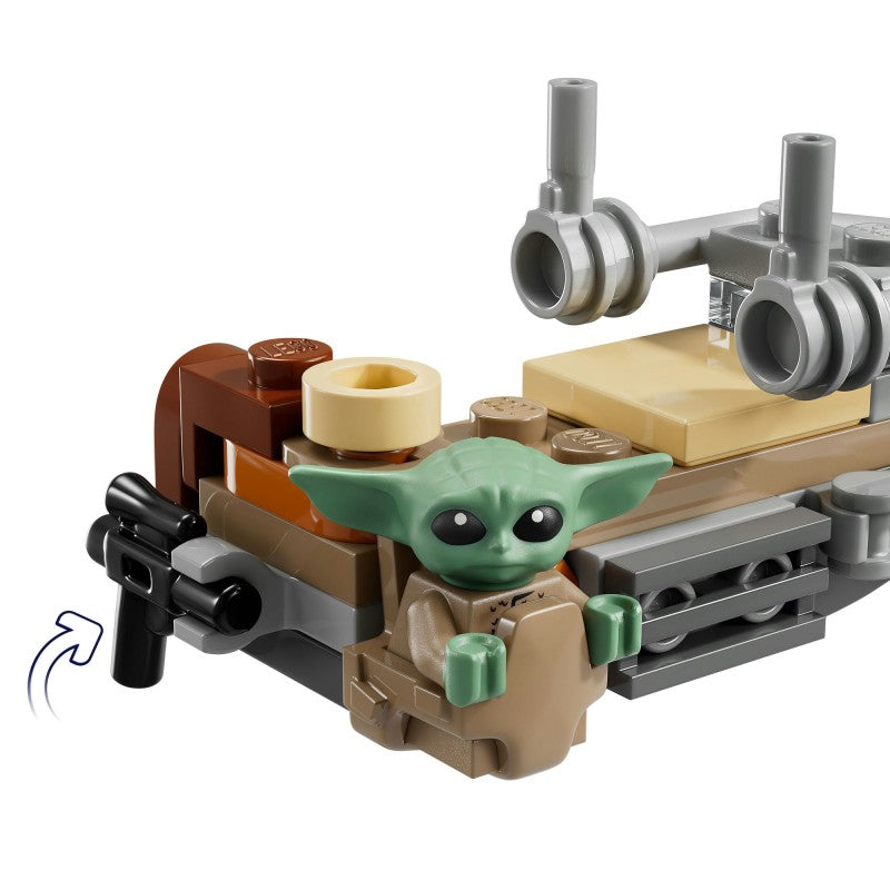 LEGO® 75436  Star Wars™Mandalorian a Grogu a spídrová motorka