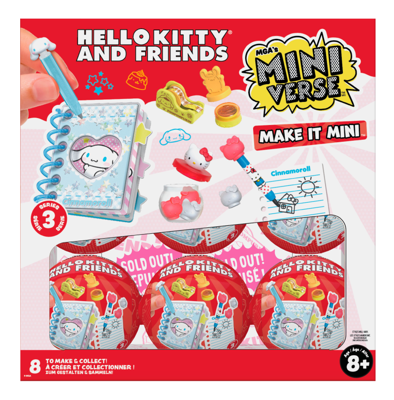 MGA's Miniverse - Make it Mini Hello Kitty, série 3, PDQ