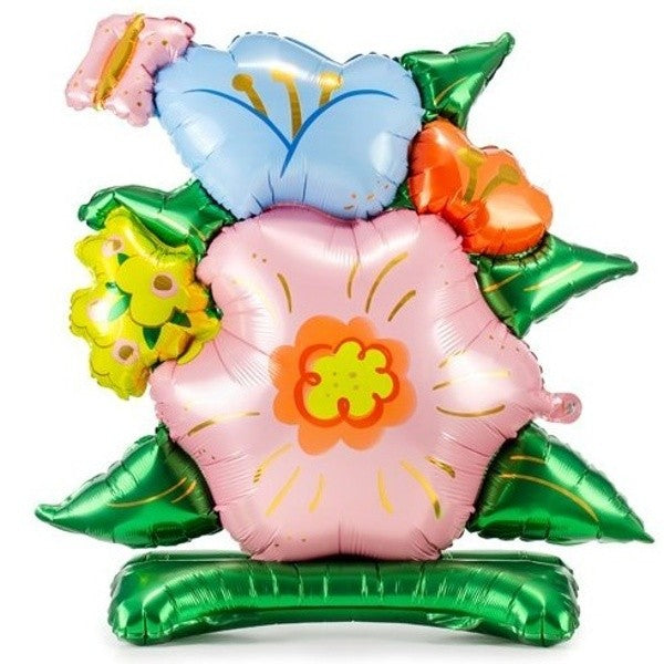 Flowers party - Balónek fóliový samostojný Květiny 86 x 80,5 cm