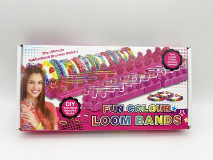 Kreativní sada na výrobu náramků Loom Band 600 ks