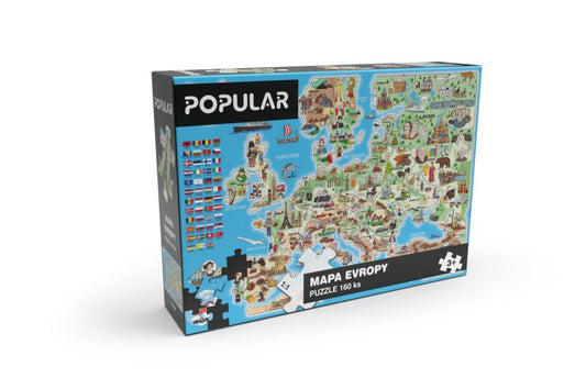Puzzle - Mapa Evropy 160 ks