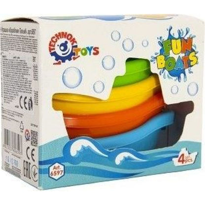 Lodě/lodičky do vody 4ks plast 11cm v krabičce 12x9,5x6cm 12m+
