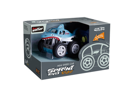 Mini auto žralok RC modré modré