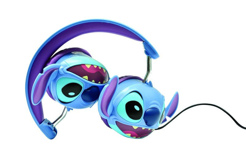 Lexibook skládací drátová sluchátka Stitch s limitem hlasitosti