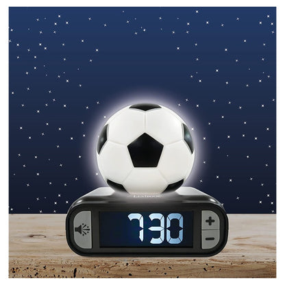 Lexibook Budík s nočním světlem 3D Fotbal
