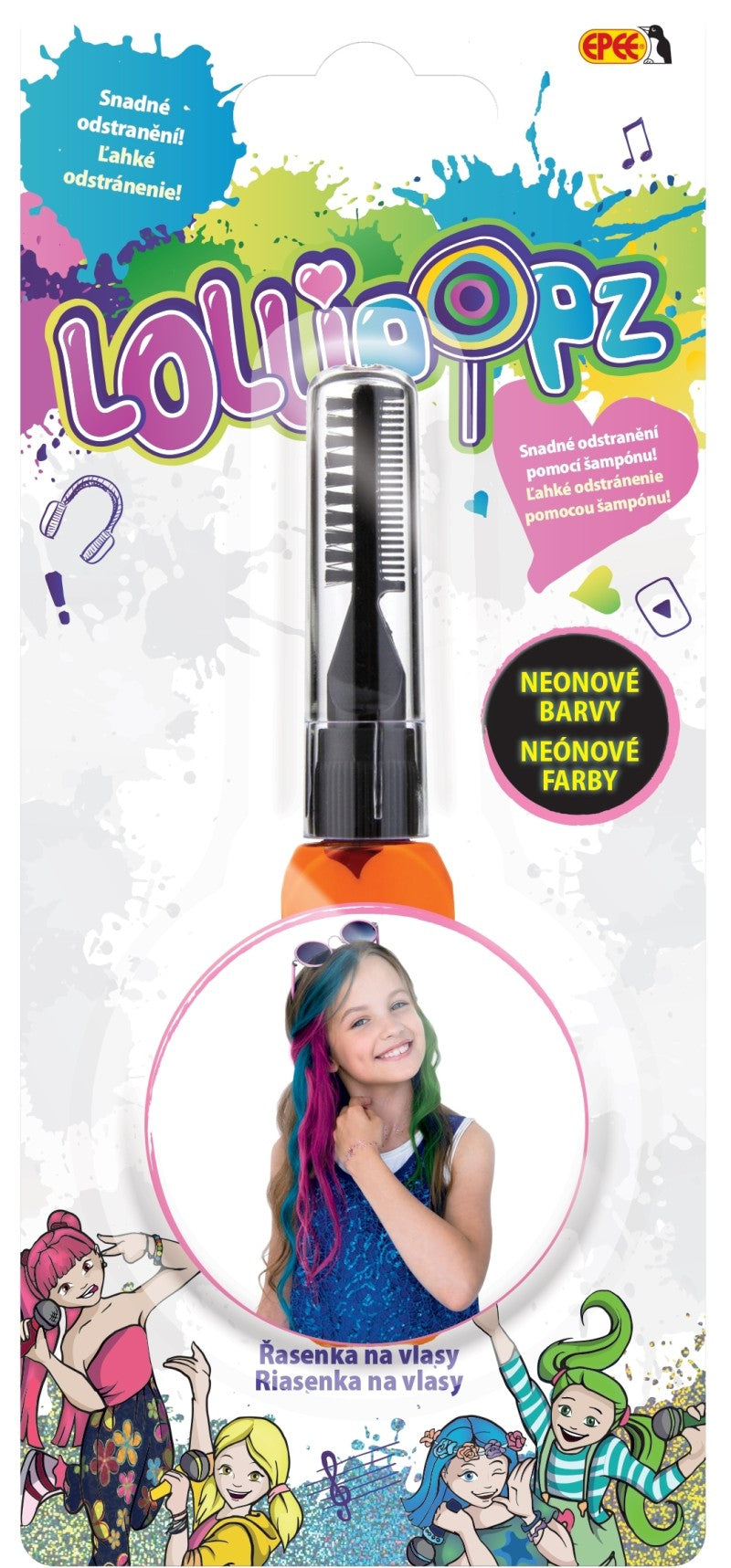 Řasenka na vlasy Lollipopz - oranžová