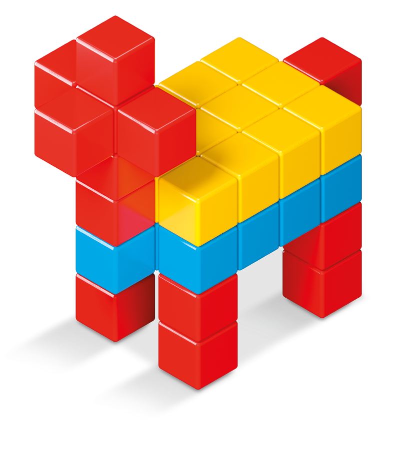 Geomag Magicube Full Color 128 dílků