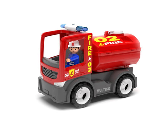 MultiGO ECO Fire - Cisterna s hasičem - auto s Igráčkem