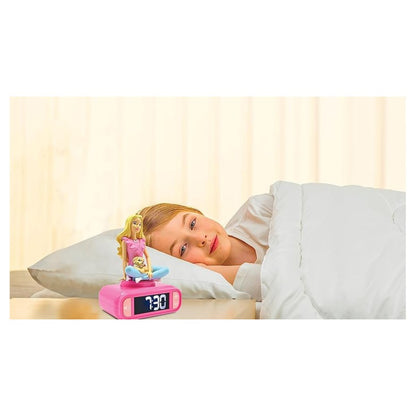 Lexibook Budík s nočním světlem 3D Barbie