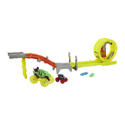 Hot Wheels monster trucks power smashers dráha masivní destrukce