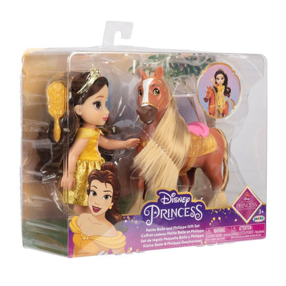 Panenka Disney Princezna Locika/Belle a koník Maxmus/Phillipe