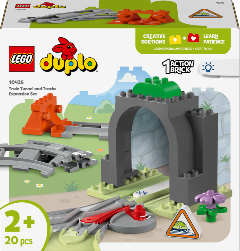 LEGO® DUPLO® 10425 Železniční tunel a koleje – rozšiřující sada