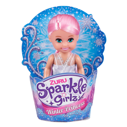 Princezna zimní Sparkle Girlz malá v kornoutku blond vlasy