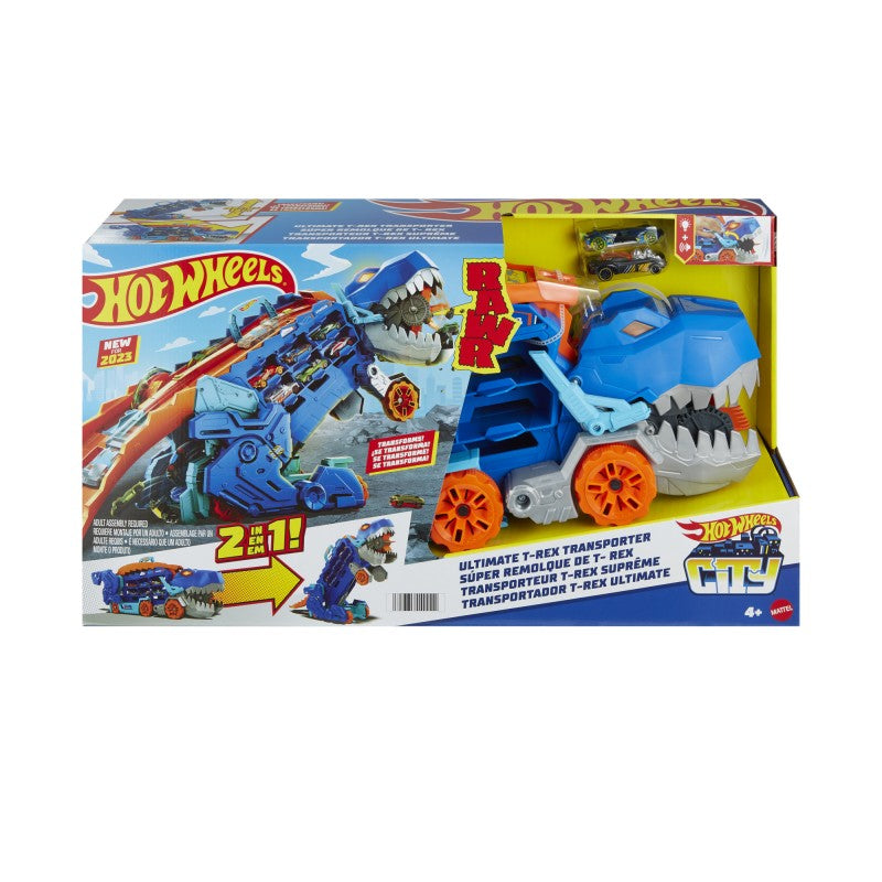 Hot Wheels city T-rex tahač se světly a zvuky