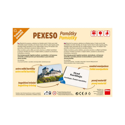 Trénink paměti: Památky Pexeso