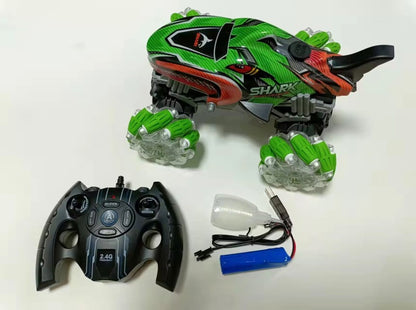 RC auto žralok zelené zelené