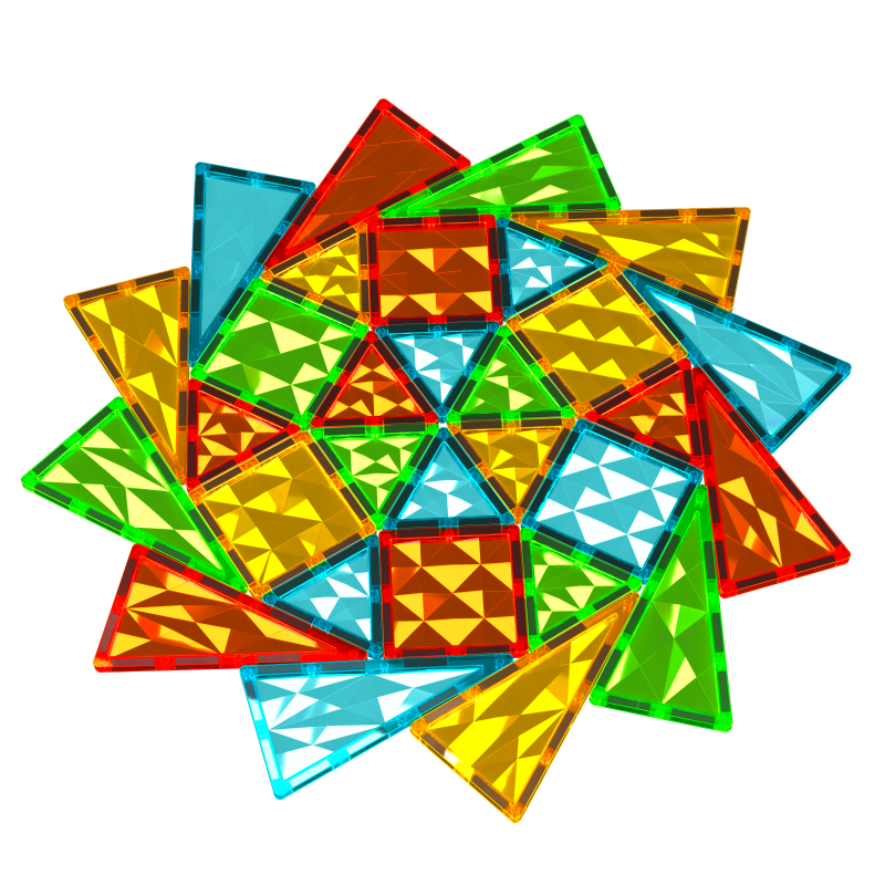 Geomag Magnetic Tiles 100 dílků