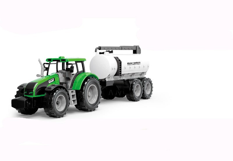 Traktor na setrvačník zelený