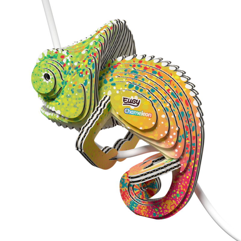 EUGY Chameleon 3D kartonová skládačka