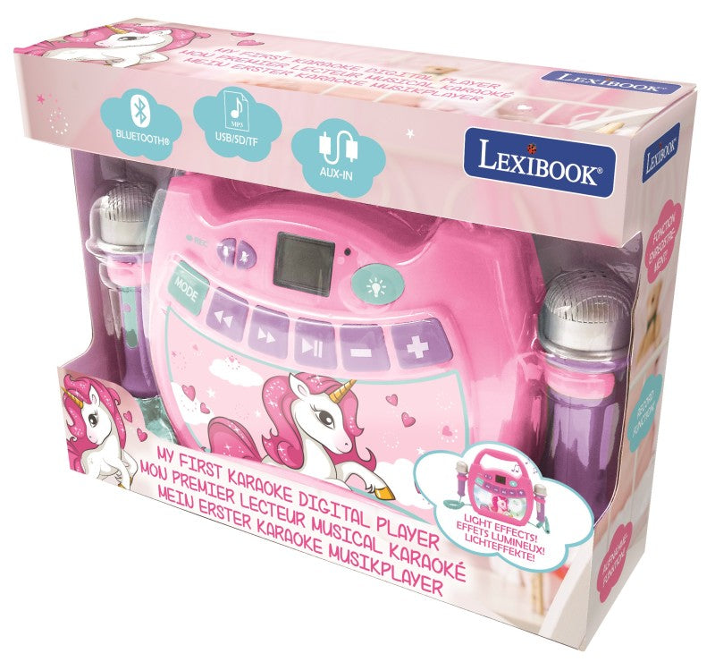 Lexibook reproduktor karaoke jednorožec se 2 mikrofony