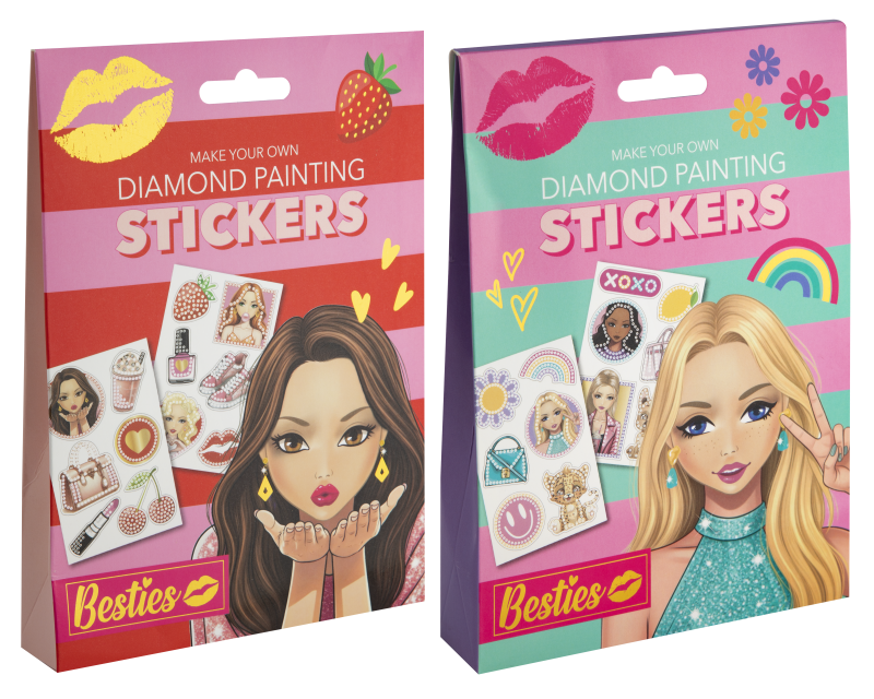 Diamantové malování Besties - samolepky 2 druhy