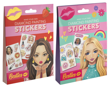 Diamantové malování Besties - samolepky 2 druhy