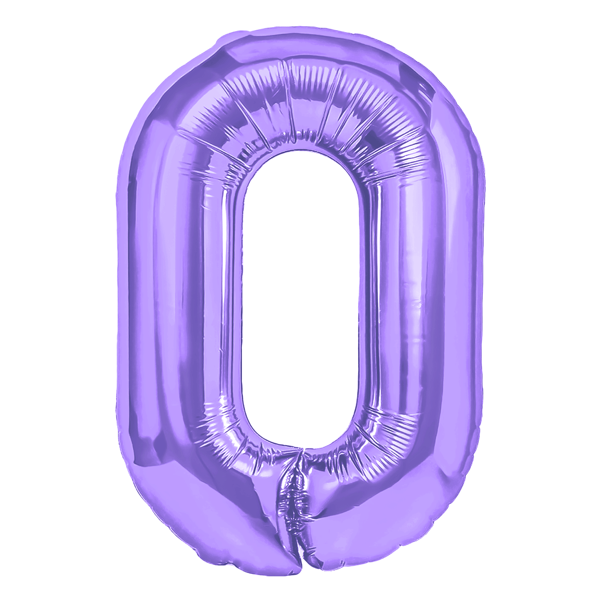 Foliový balón číslo 0 purple 100 cm