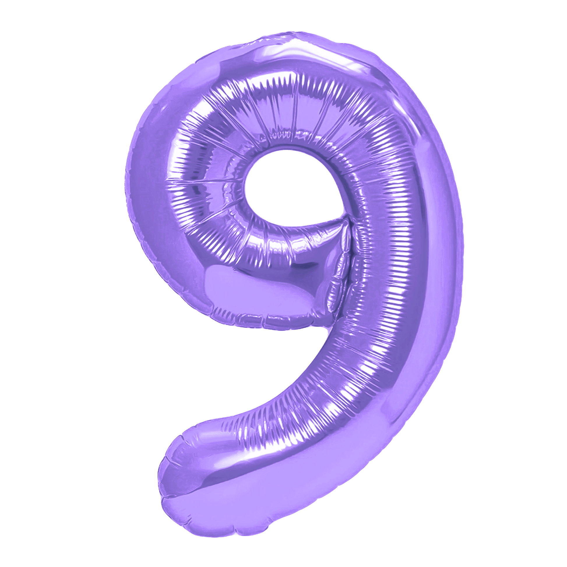 Foliový balón číslo 9 purple 100 cm